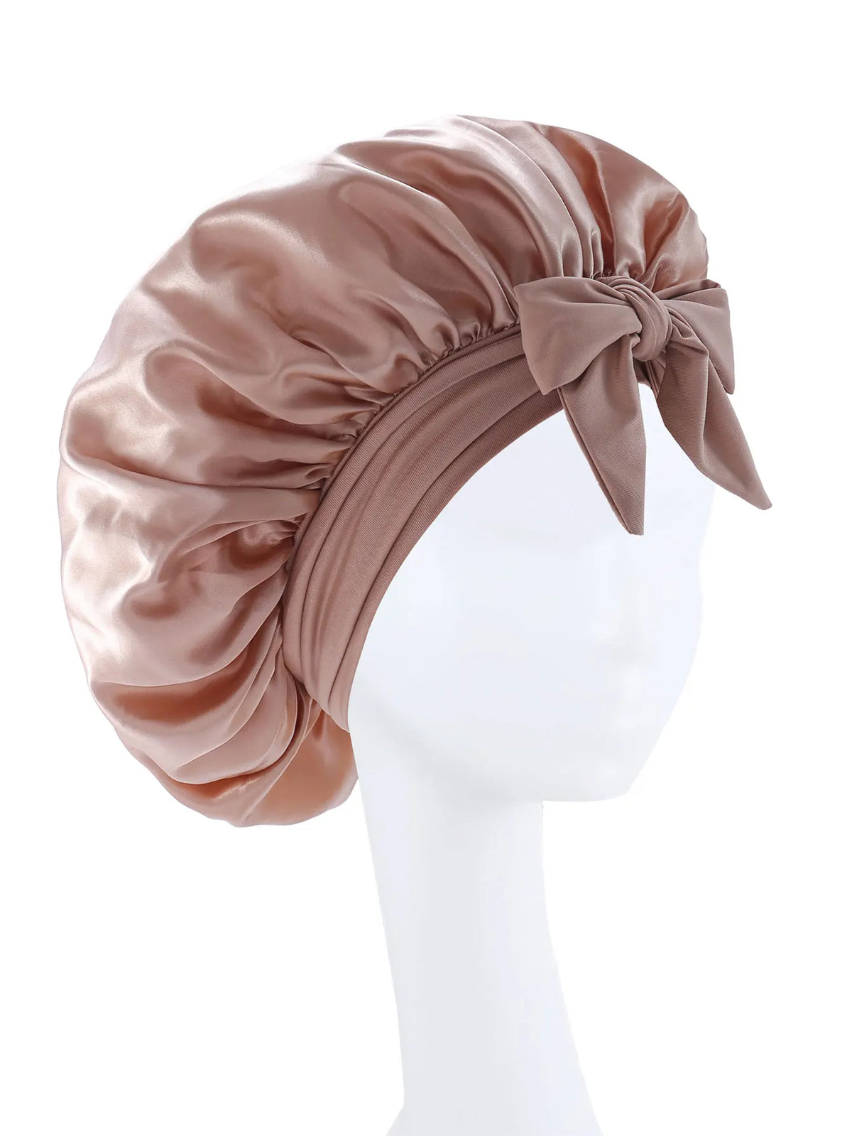 2026 New Silk Bonnet Sleeping Womens Satin Bonnet Hair Night Sleep Cap Tie Band CurlyHat Scarf Wrap Curly Hair Bonnets Beauty