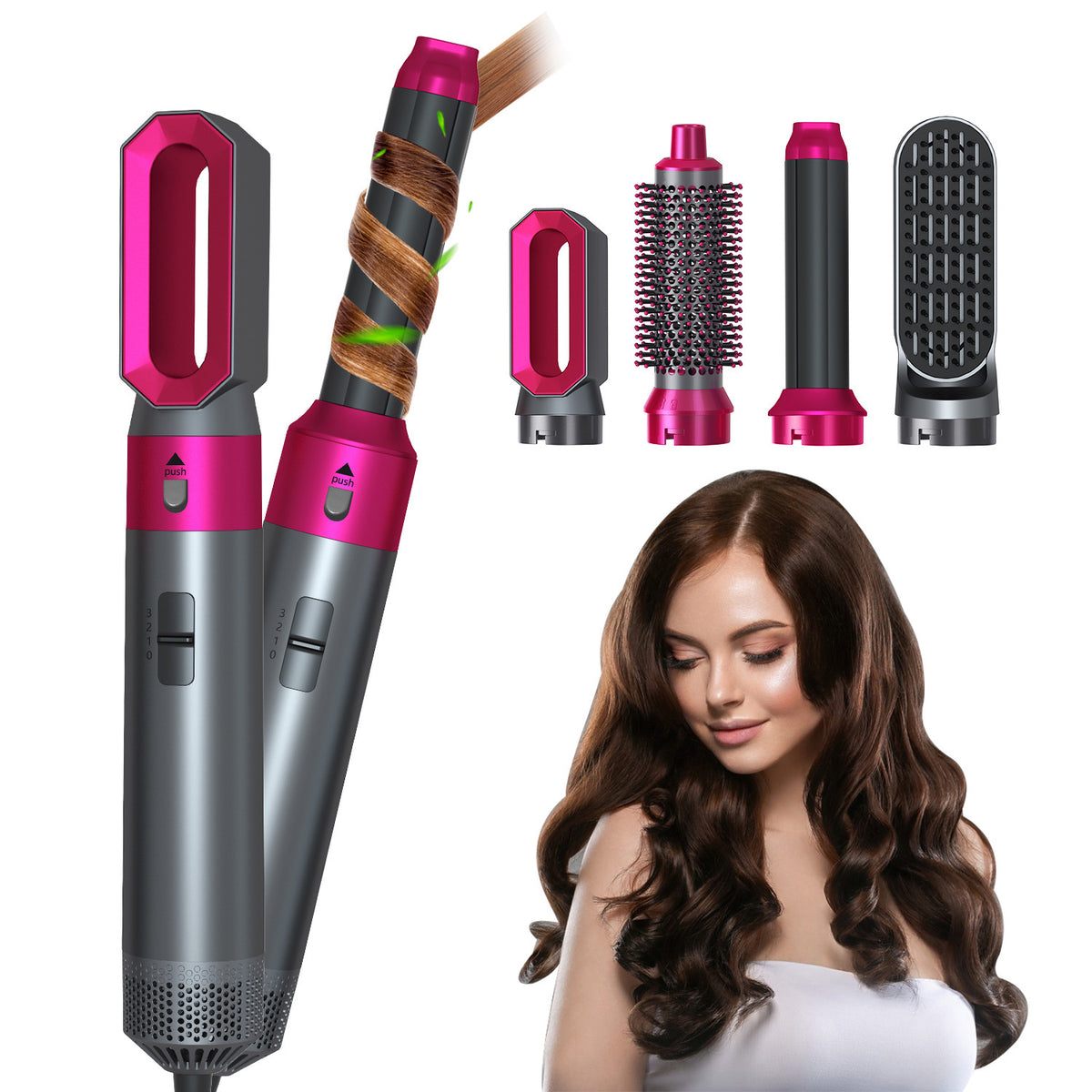 Multifunctional Hot Air Comb Hair Styling Tool